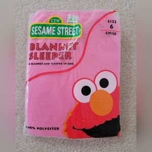 Sesame Street Pink Elmo Blanket Sleeper - 6x